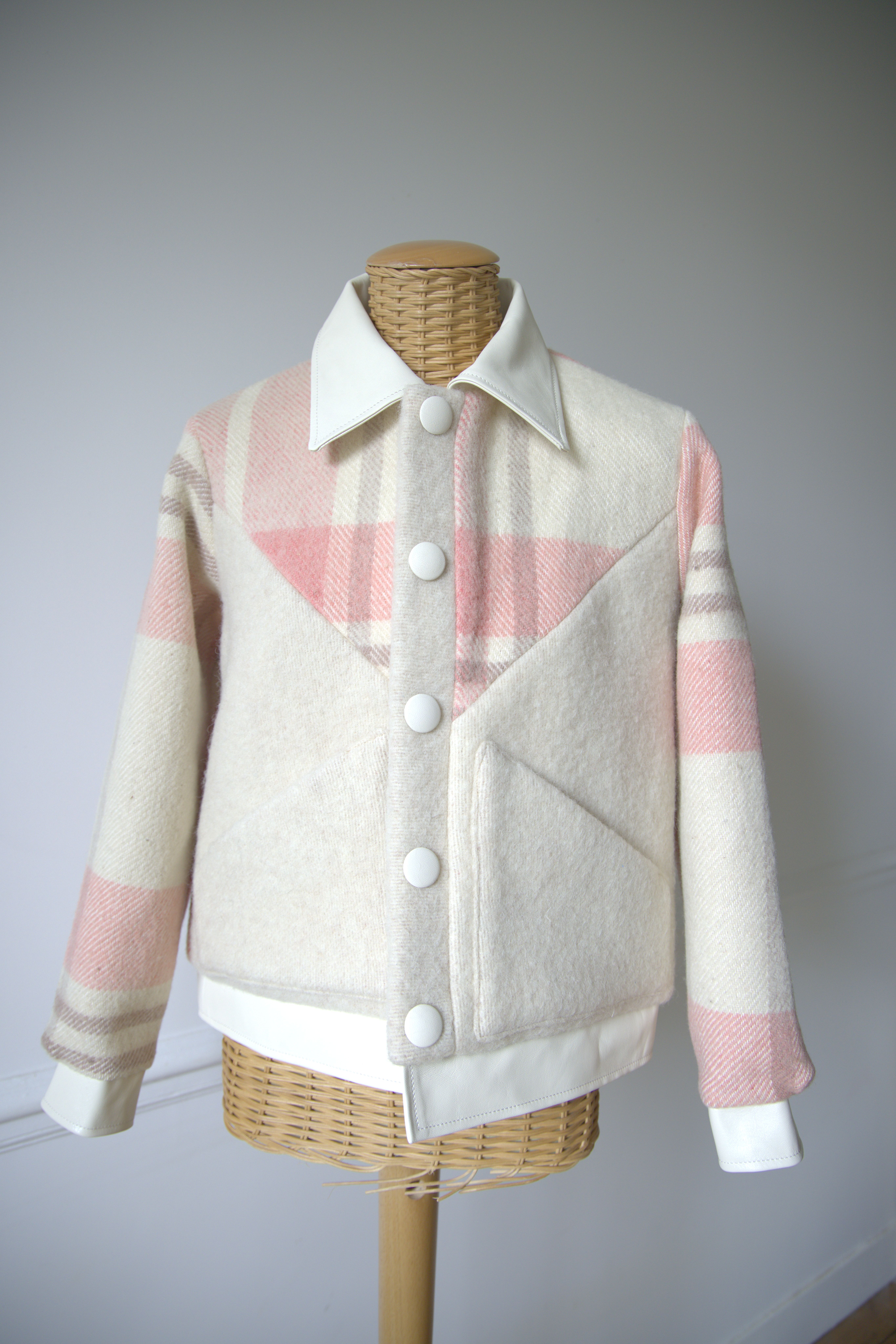 VESTE NOSTALGIA CUIR BLANC