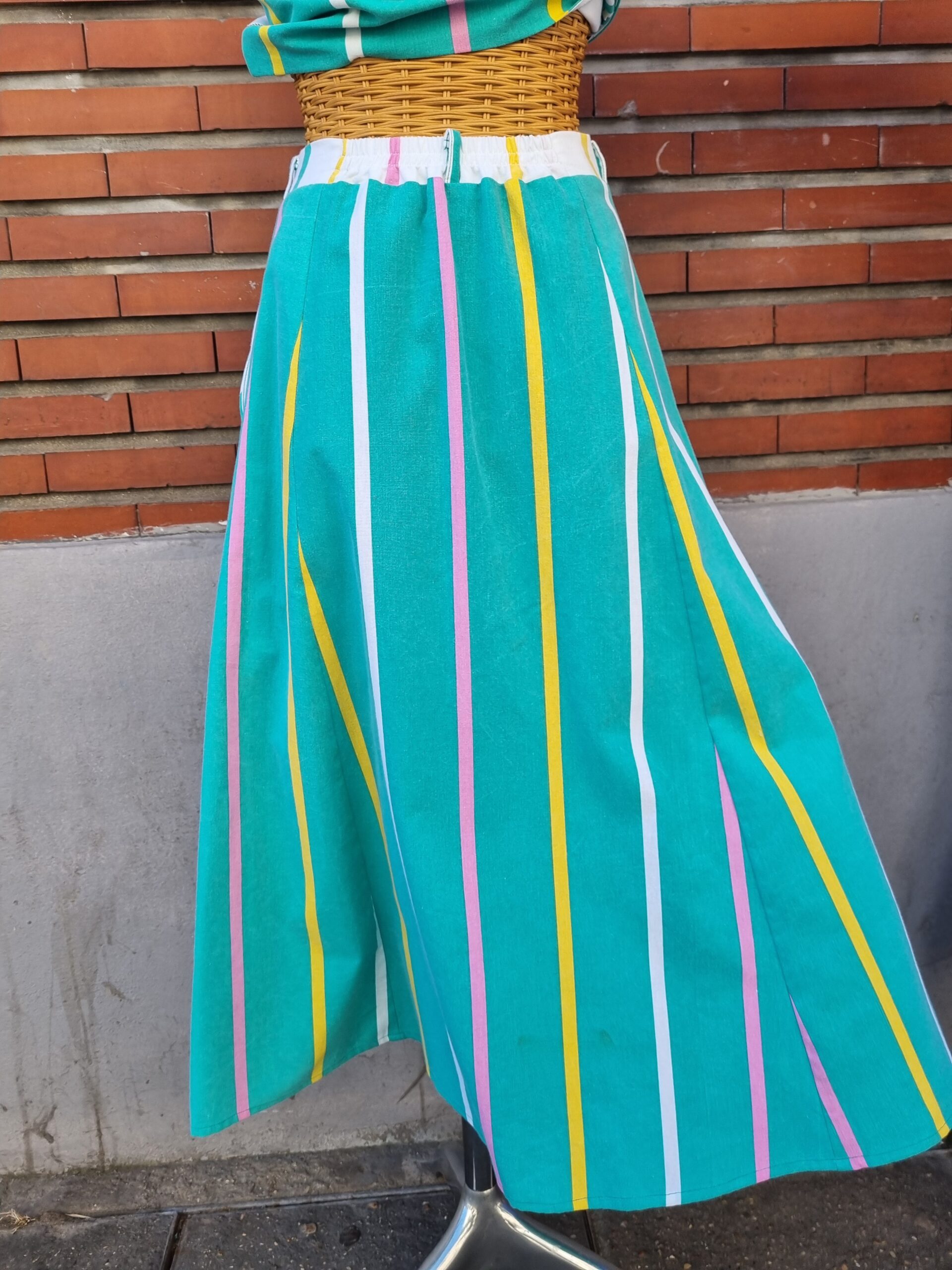 JUPE MIDI BRISE TROPICALE – Image 2