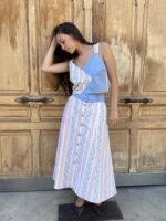 JUPE MIDI MYOSOTIS
