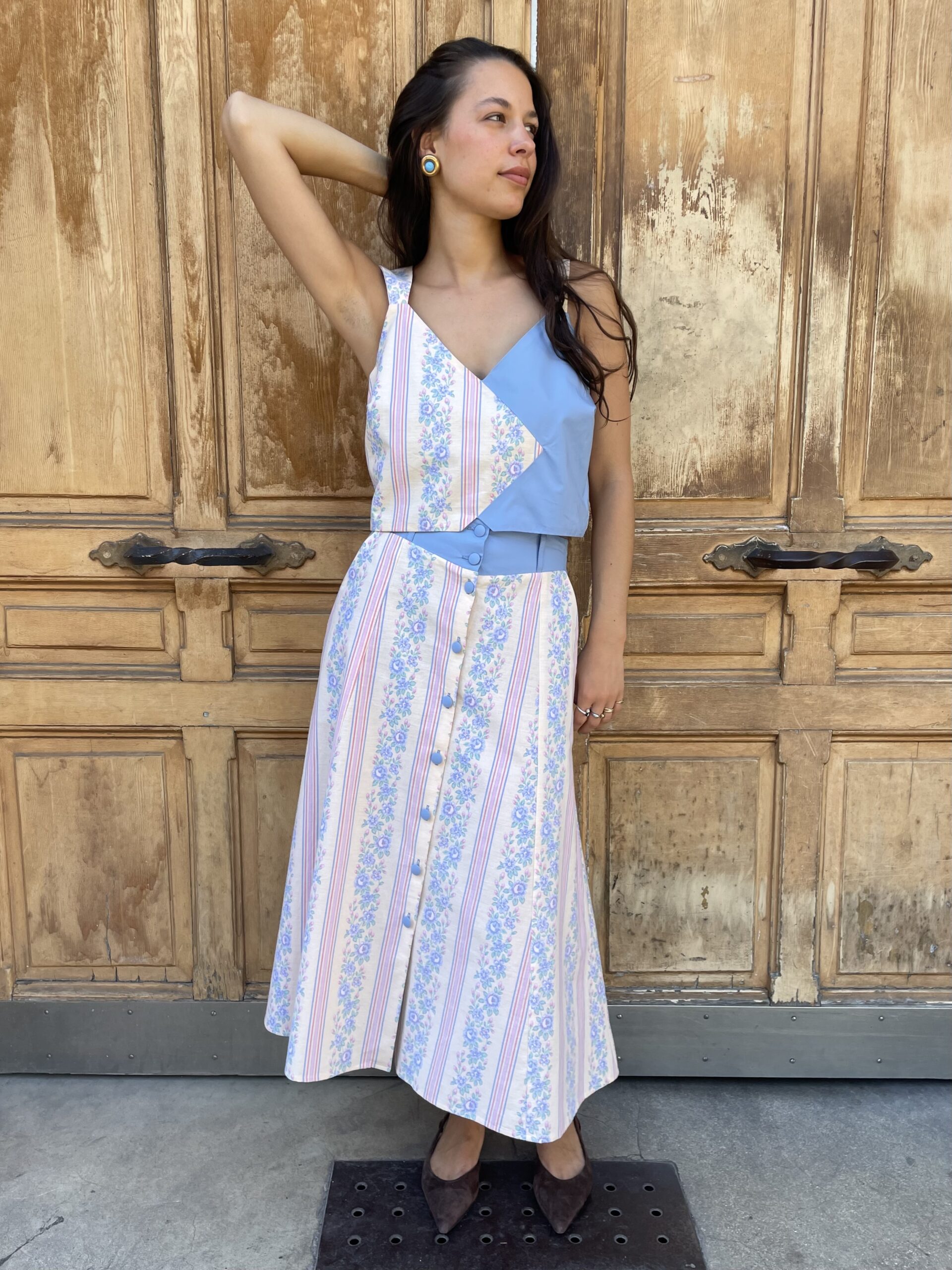 JUPE MIDI MYOSOTIS – Image 3