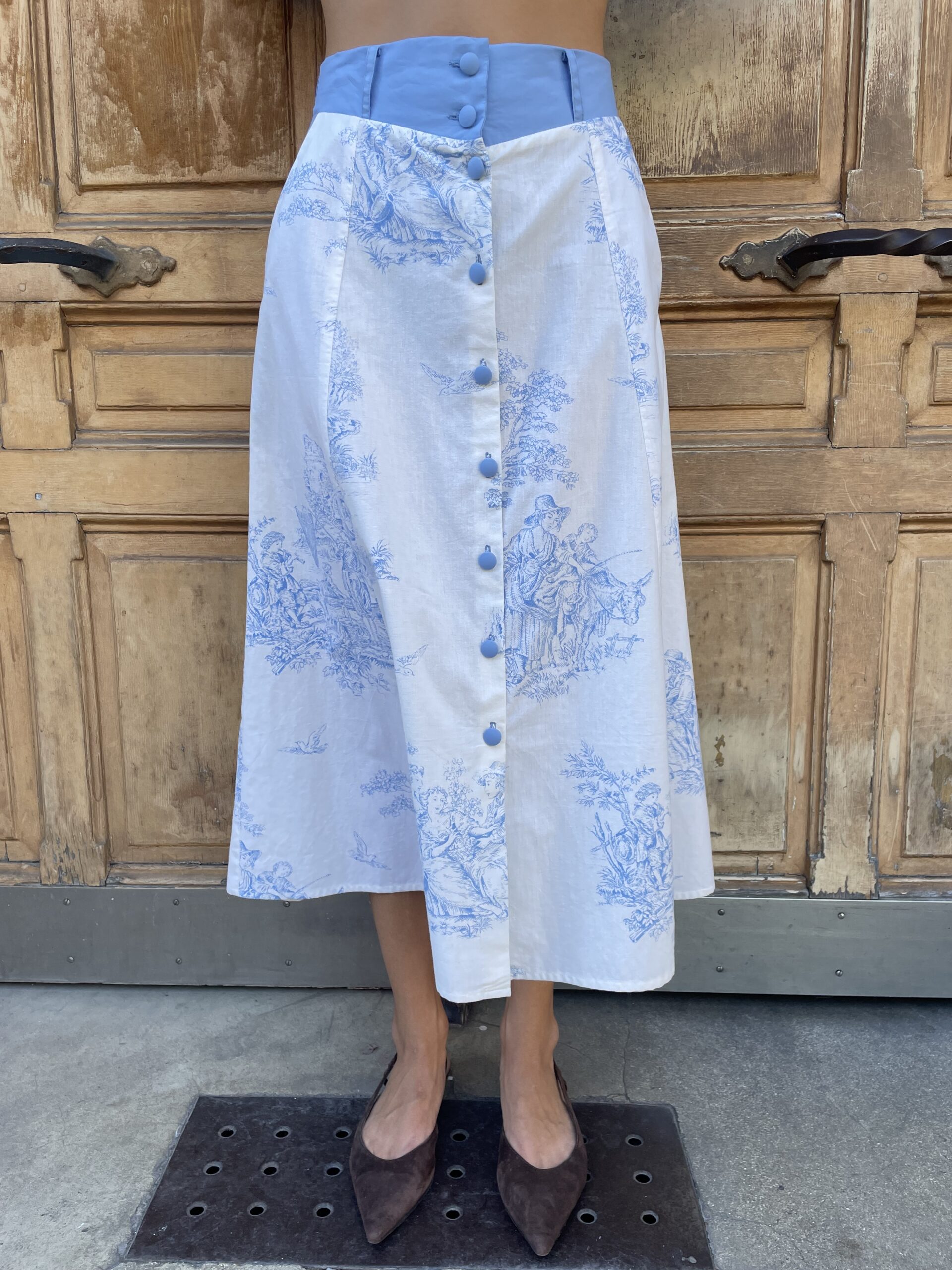 JUPE MIDI TOILE DE JOUY – Image 5