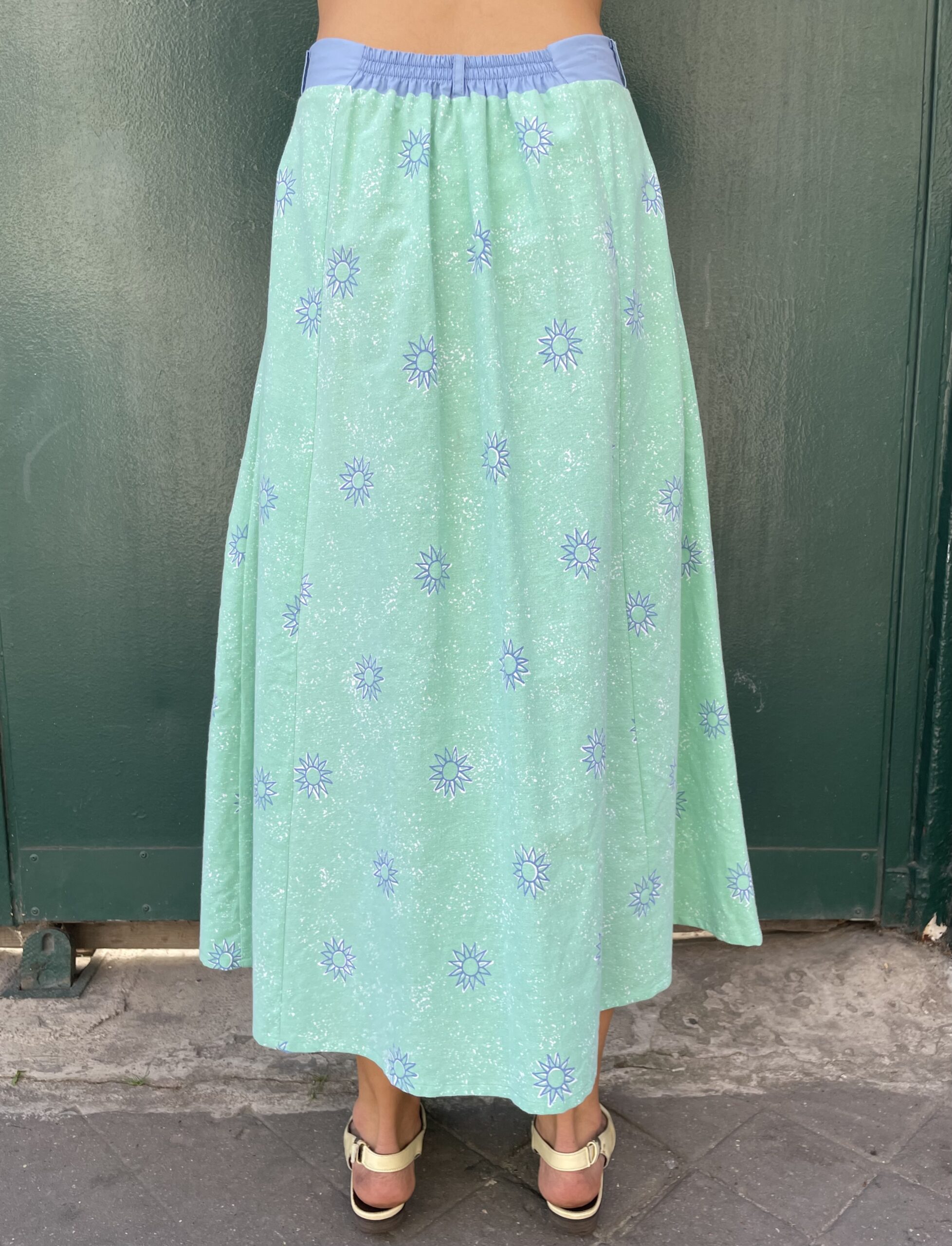 JUPE MIDI SOLEIL BLEU – Image 8