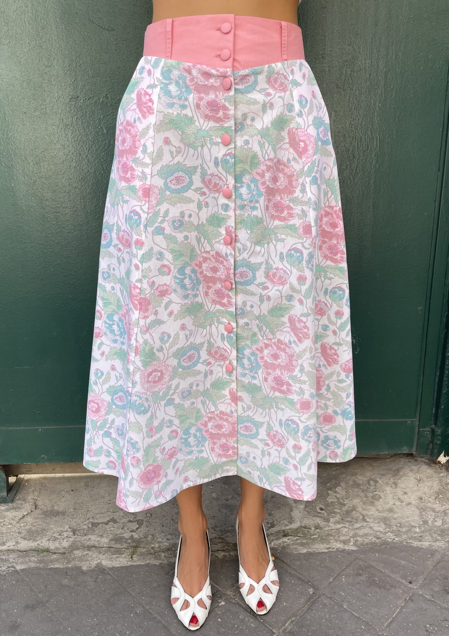JUPE MIDI FLEUR DES PRES – Image 3