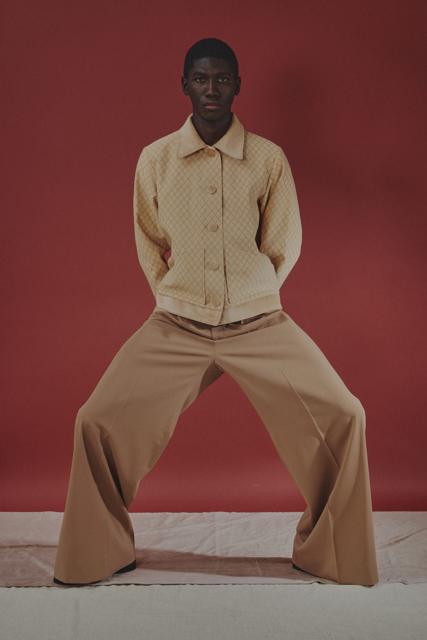 VESTE ABRICOT POUDRÉ – Image 2
