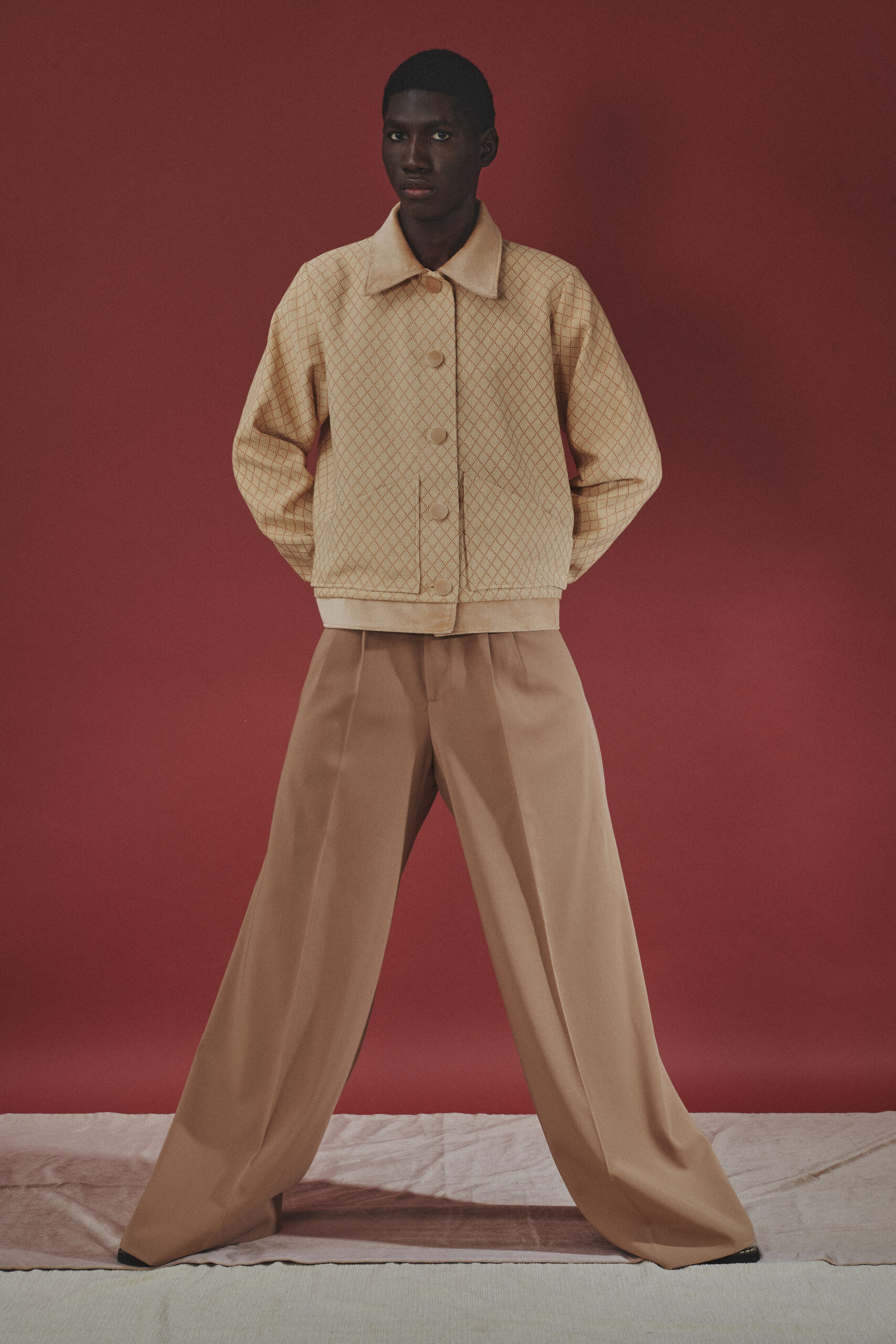 VESTE ABRICOT POUDRÉ