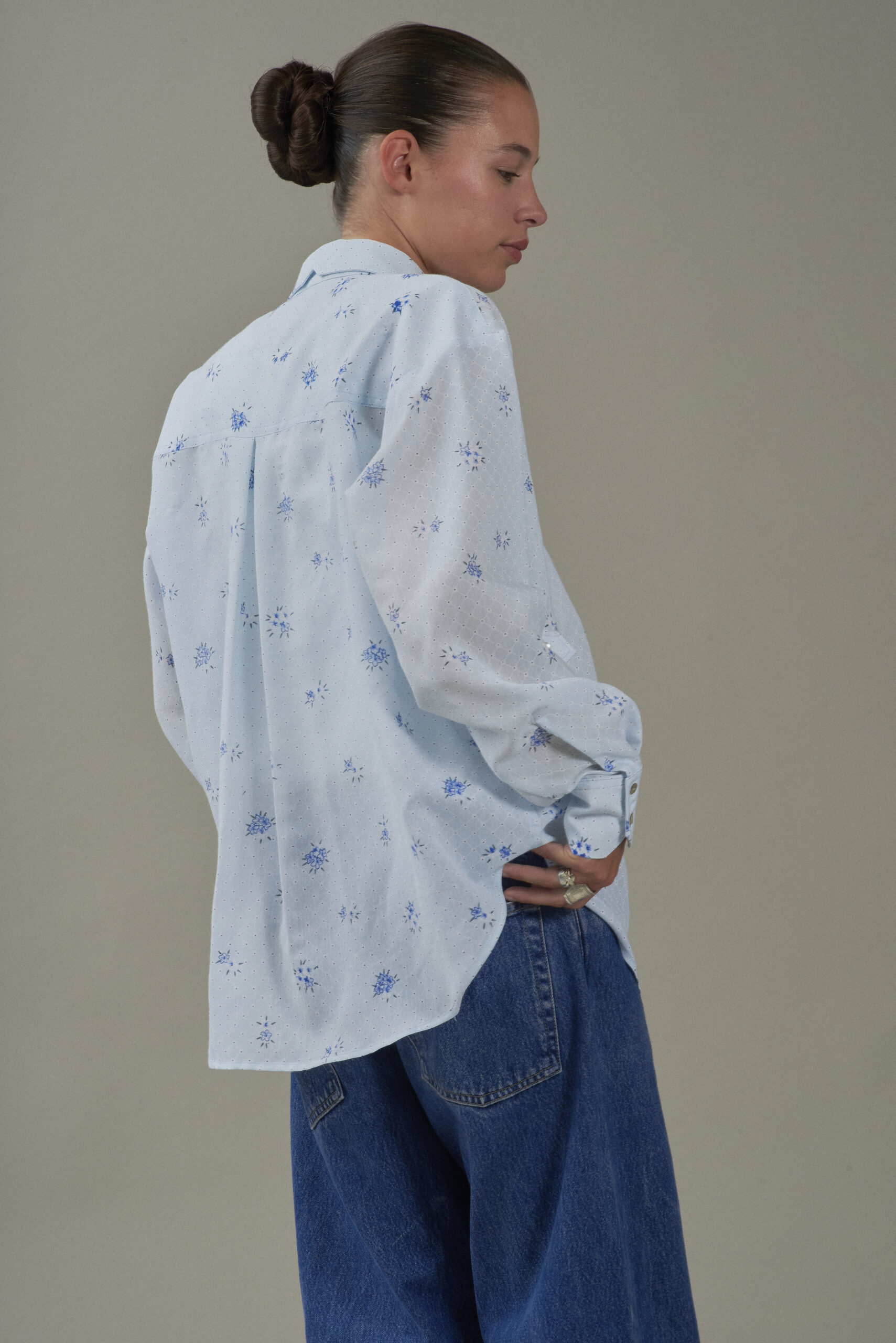 CHEMISE BOUQUET MARIN