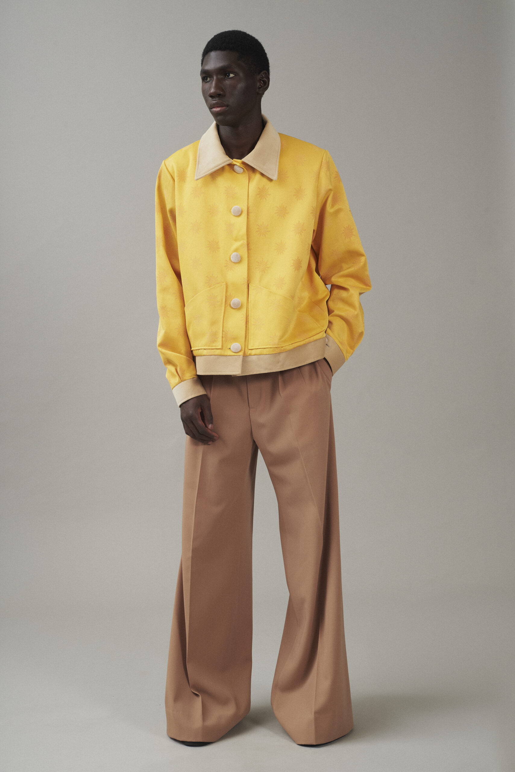 VESTE ROI SOLEIL VELOURS BEIGE