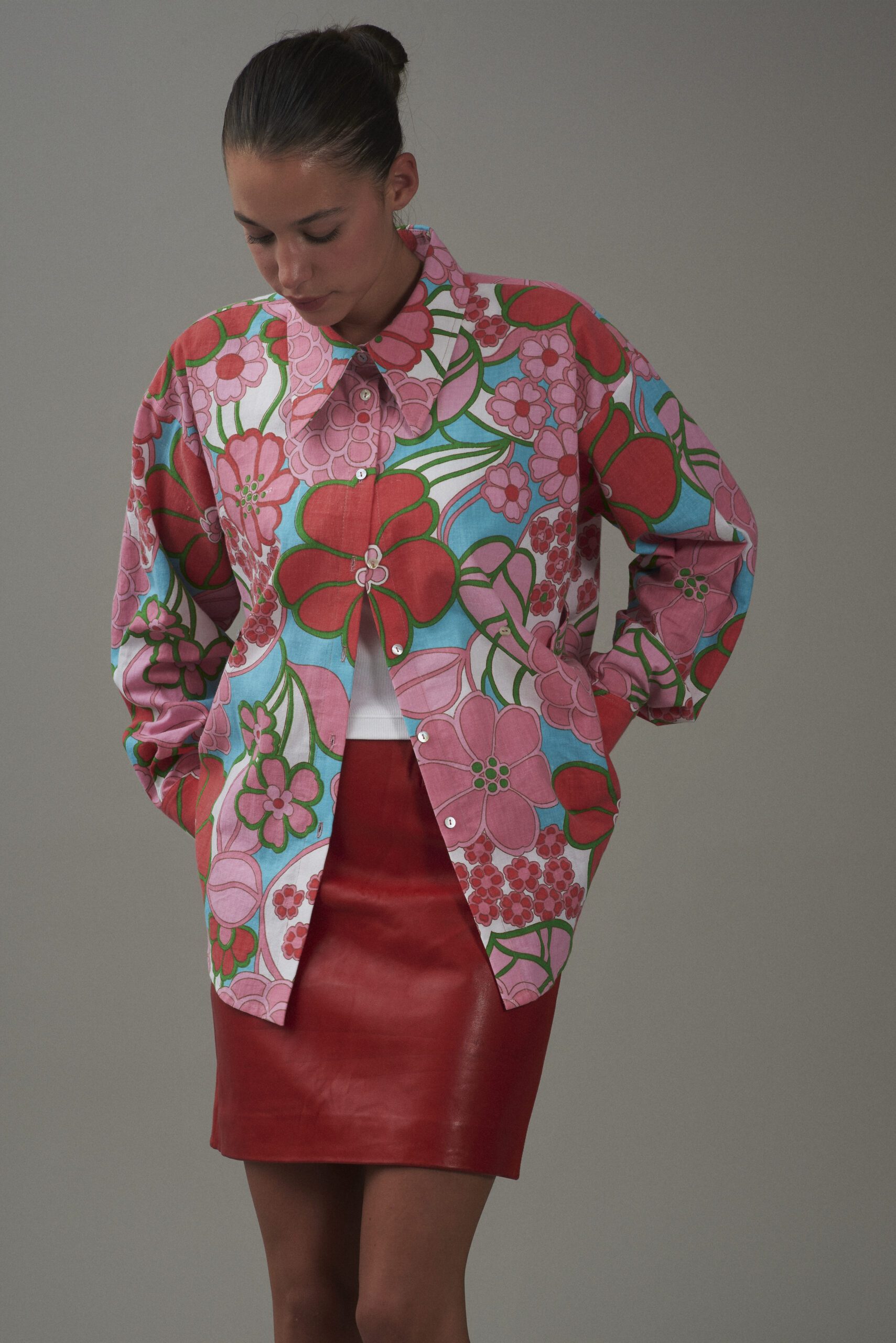 CHEMISE DISCO FLOWER